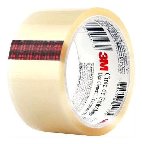 3M Pack X36 Transparent Packing Tape 48mm X 50mts 0