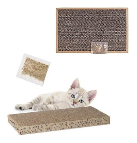 Scratcher Cardboard with Catnip Eco-Friendly 0