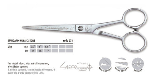 Kiepe Hairdressing Scissors Laser Micro-serrated Edge 5.5 W27855 1