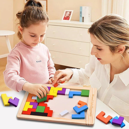 Juego De Ingenio Tangram Puzle Didáctico Infan. Dia Del Niño 1