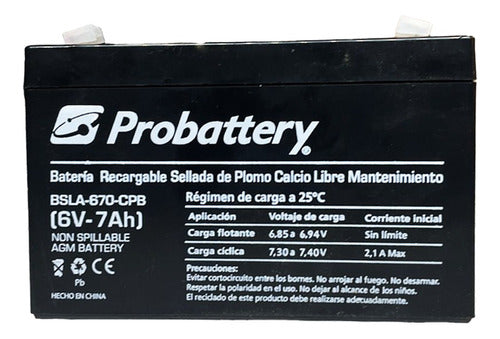 Probattery X2 6V 7Ah Battery for Electric Cars 2