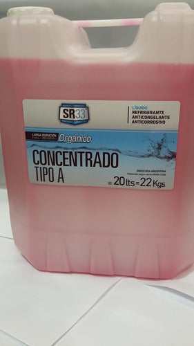 SR33 Antifreeze Coolant Concentrate 20 Liters Organic 0