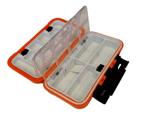 Caja Organizadora De Pesca Para Mosca Abs Resistente 16x9cms 0