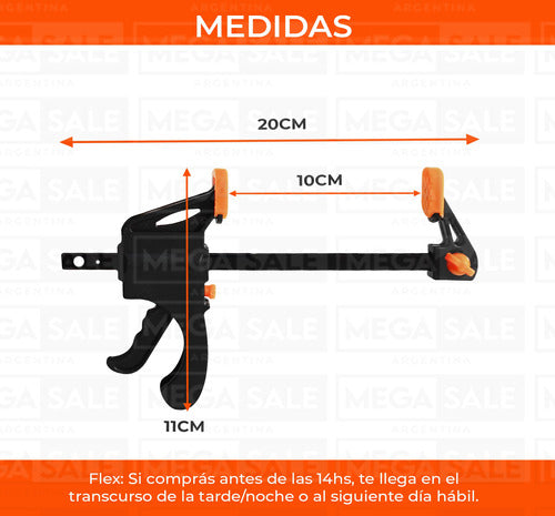 Prensa Sargento De Ajuste Rapido 4 Pulgadas Profesional 2