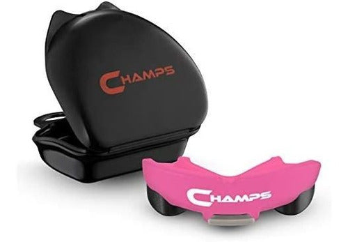 Champs Breathable Mouthguard for Boxing, Jiu Jitsu, MMA, Muay Thai - Pink 0