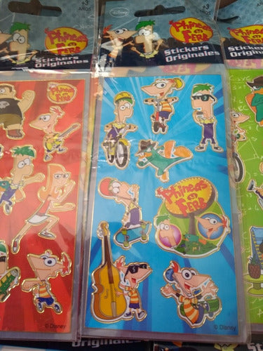 Stickers Originales   Phineas Y Ferb   10 Planchas 0