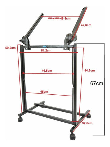 Rack Studio Padrão 54cm M19l Preto Ask 2