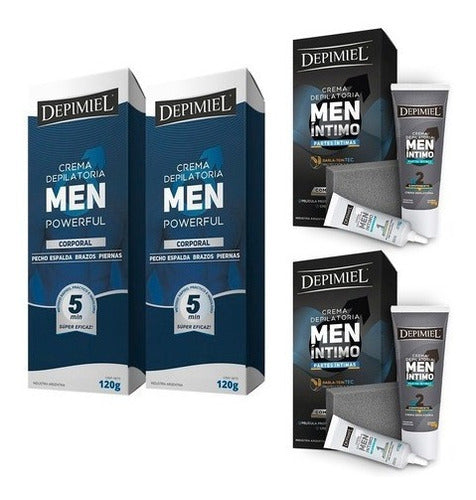 2 Depilatory Cream for Men: Body + Intimate Areas by Depimiel 0