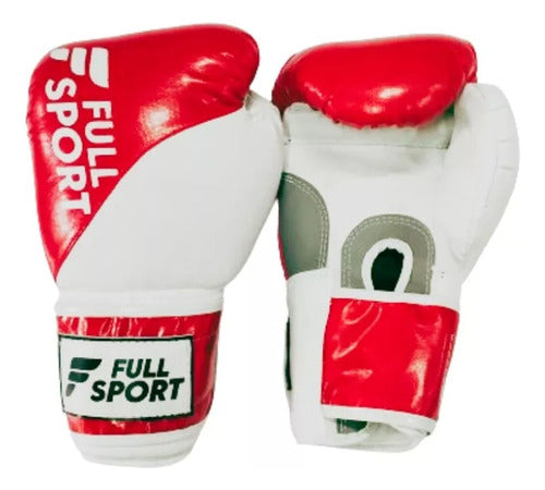 Full Sport Premium Bicolor Synthetic Leather Boxing Gloves 1