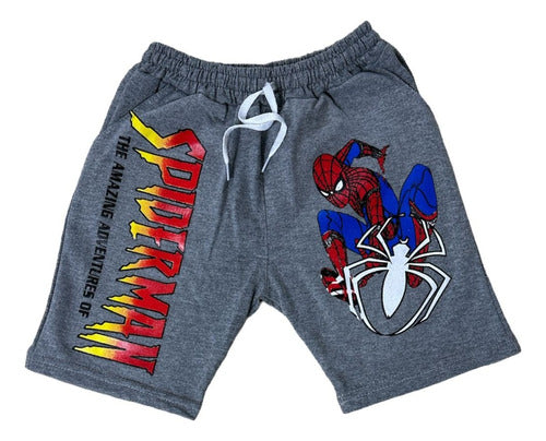 Lou Camila Short Rustic Bermuda Spider Man for Kids - Premium Print 0