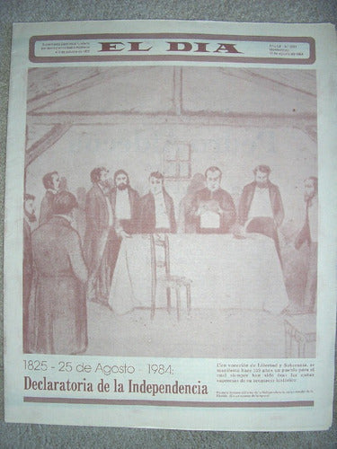 Suplemento Diario El Día Año 1984 Dec. De La Independencia 0