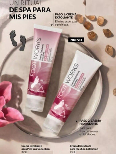 Avon Crema Exfoliante Pies Spa Rosas Y Magnolias Foot Works 1