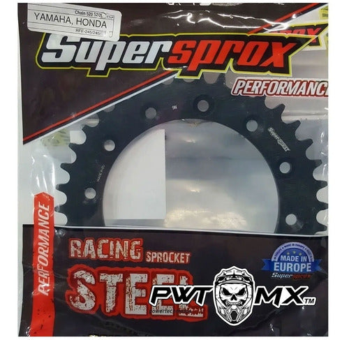 Supersprox Corona Acero Yamaha Yz Yzf Wr 125 250 450 Ttr 230 1