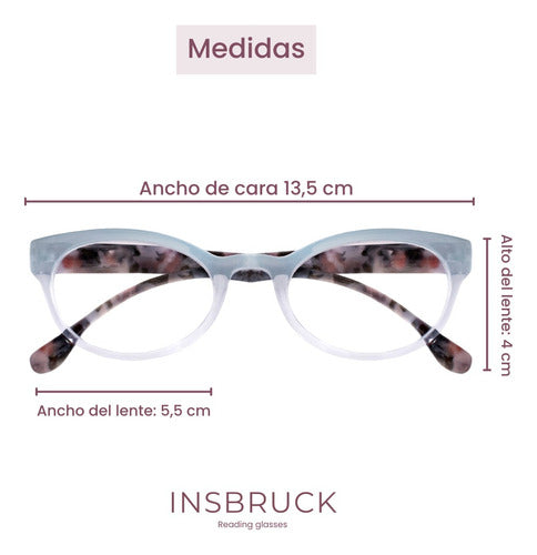 Insbruck Reading Glasses 1003 Celeste 3