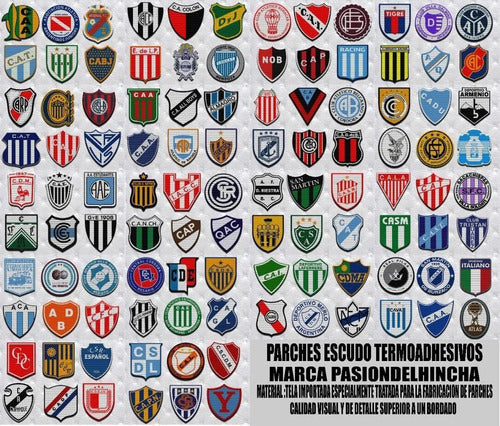 PASIONDELHINCHA CIUDADELA Custom Thermo Adhesive Patches 7.5 Cm X 100 Units 0