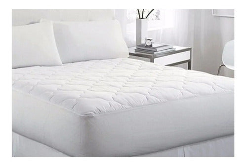 Fiberball Mattress Protector 140x190 Quilted Adjustable Fitted Sheet 0