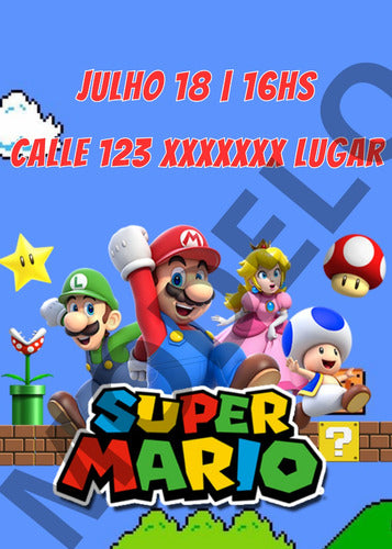 Video Invitación Digital - Cumpleaños Super Mario Bros 4