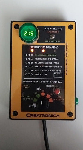 CREATRONICA 3 In 1 Polarity Tester And Circuit Breaker With Voltmeter 0