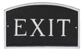 Montague Metal Products Arch Exit Statement Plaque Sign, Black with Silver Lettering 0