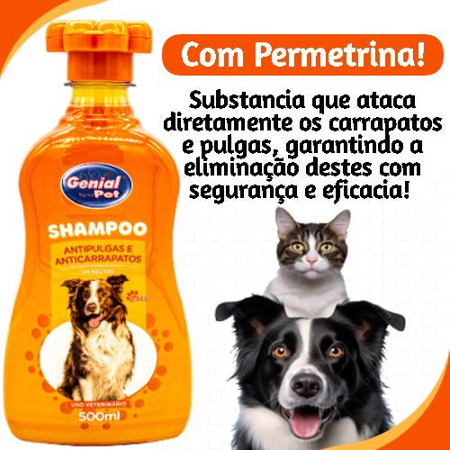 Kit Shampoo Anti Pulga + Xispa Gato Educador Afasta Gato 6