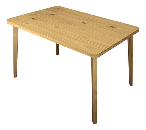 Sajo Solid Wood Dining Table with Slanted Legs 120x80 0