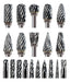 Mars-Rock Carbide Burr Set Compatible with 3mm Shank - 20 Pieces 0