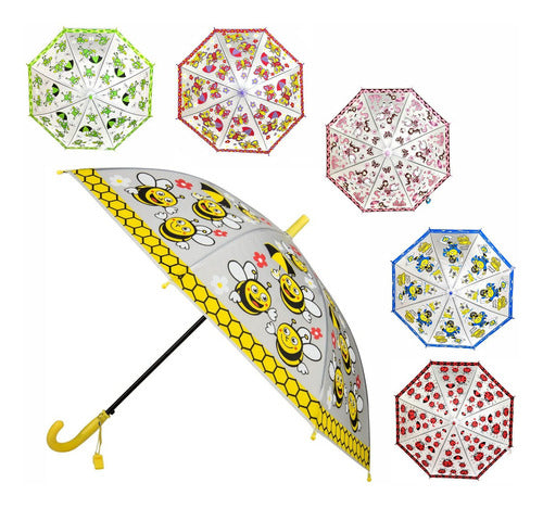 MAS Accesorios Children's Umbrella with Safety Whistle - Various Designs 7