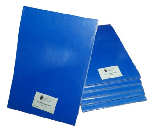 Converpel A4/120 Gr Blue Paper X 50 Sheets 0