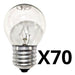 Luxom 70 Vintage Replacement Bulbs for Garland - Teardrop Shape - 15W 1