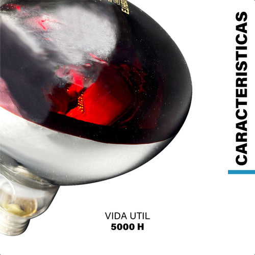 Etheos Lampara Luz Infrarroja 250w E27 Criadero Secado Terapéutico 6