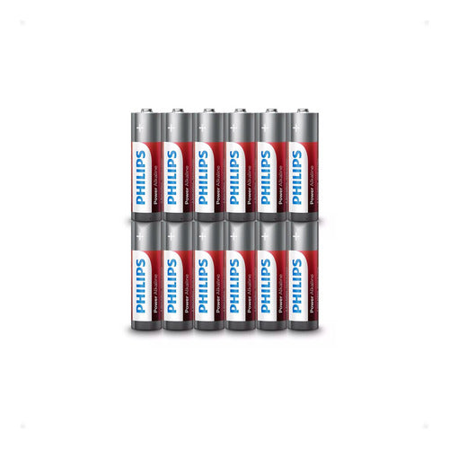 Philips Alkaline AAA Batteries (12 Units) Pack - Otec 1