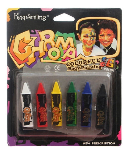 MegaCuper Maquillaje Artístico Infantil En Lápiz Crayón. 6 Colores 0