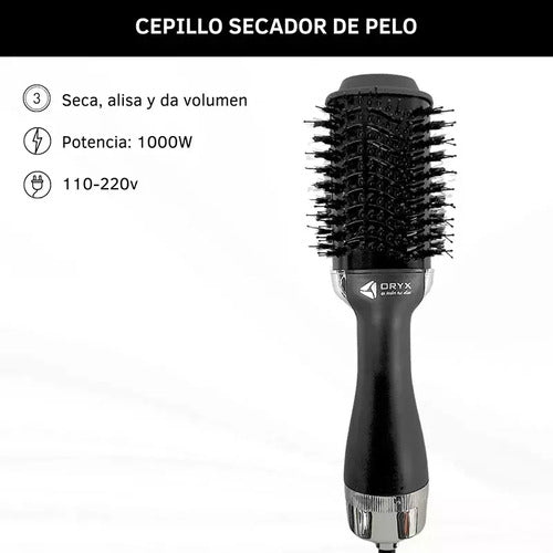 Dinax Cepillo Secador De Pelo Electrico Alisador Rizos Pelo 3