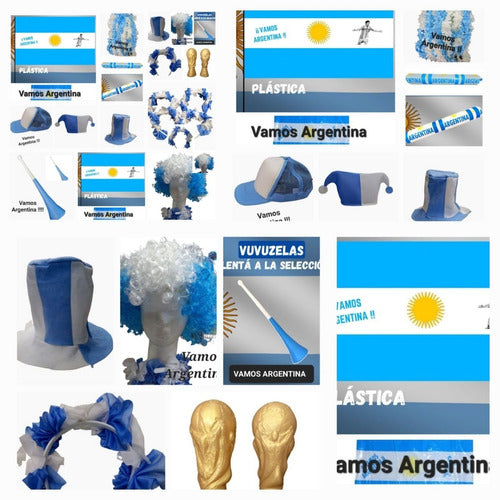 Cotillon Argentina Combo Futbol Mundial Kit 08 Carioca Qatar 2