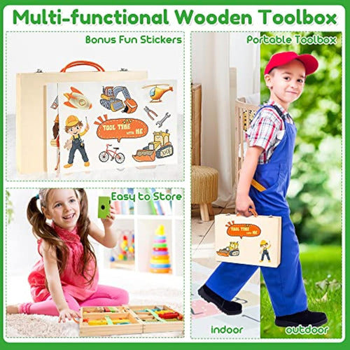 Bravmate Wooden Tool Set for Kids 2