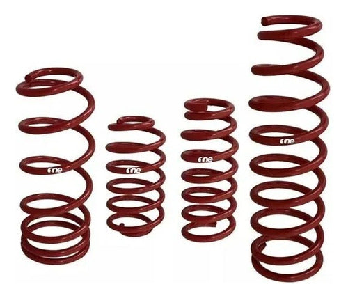 One Suspension Coil Spring Kit X 4 for Chevrolet Celta Front/Rear 0