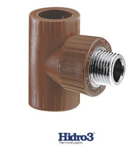 Hidro 3 Tee Fusion Rosca Metalica Central M 1/2 H3 0