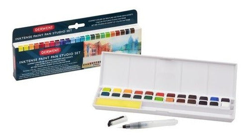 Acuarelas Profesional Inktense Set X 24 + Pincel.derwent 0