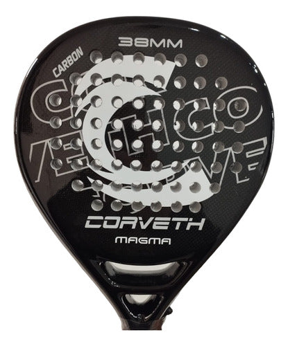 Corveth Magma 3K Full Carbon Padel Paddle + Grip + Protector! 0