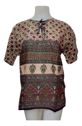 HHG SA Short Sleeve Blouse Maya 100% Imported Cotton Hindu 6