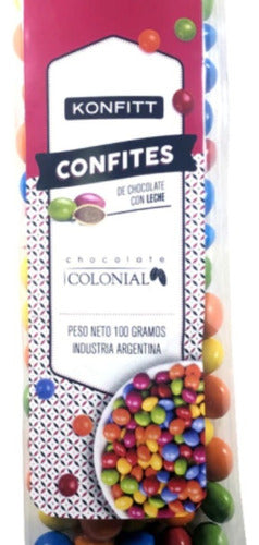 Konfitt Colonial Milk Chocolate Coated Candies 100g X6 1