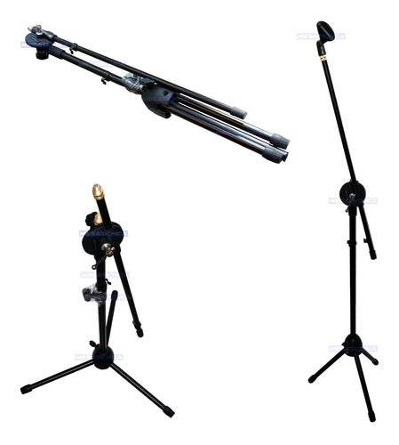 G-MOX Adjustable Microphone Stand + Pop Filter in Box 0