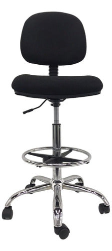 Strada High Cashier Chair with Footrest, Ken Model 0