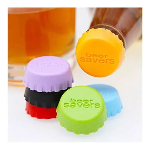 Beer Bottle Silicone Caps x 12 Assorted Colors - Artentino 2