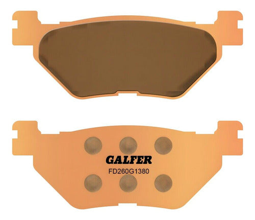 Galfer Metal Sintered Brake Pads for Yamaha Tmax Scooter (FA319) 0