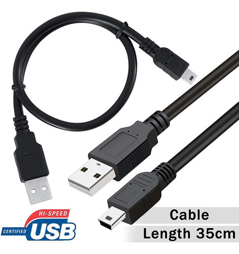 Cable Saitech It Usb A Mini B, 1.5 Pies/3 Cables 1