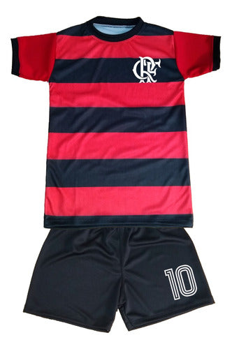 Flamengo Jersey + Shorts Set - Kids 0
