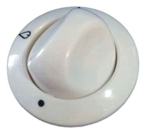 Martiri 2000 Kitchen Stove Knob - Domec 91 White 8mm 0