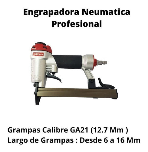 Engrampadora Engrapadora Neumatica 6 A 16 Mm Rotake 2