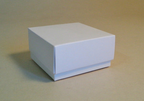 INDUBOX 100 White Boxes with Lid T108 (6x6 and 3cm High) 1